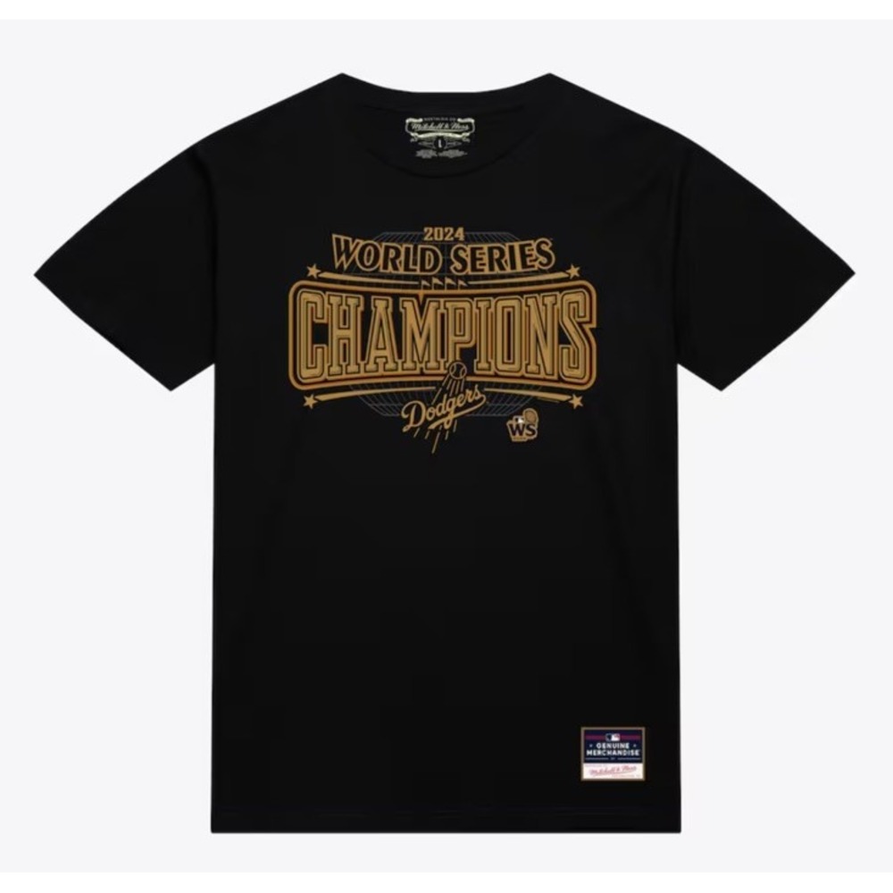 Mitchell & Ness LA Dodgers 2024 World Champion Graphic Tee Men's Medium NWT‎ MLB